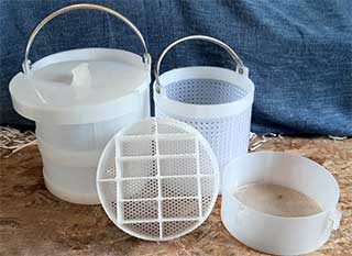 Polypropylene & Poly/Stainless Plating Baskets, Dipping Baskets, Spin Dryer Baskets