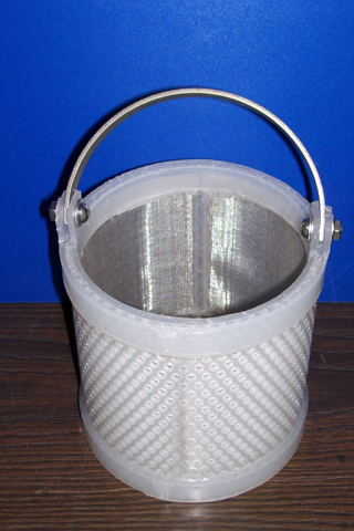 6x6 Stainless Steel Lined Basket