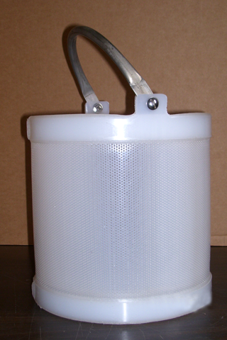 10x10 - Polypro Perforated Basket with SS Handle