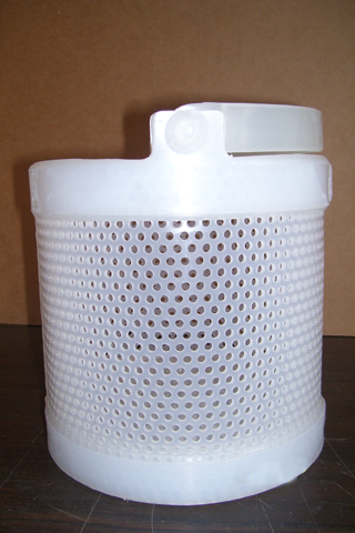 8x8 PP Perforated Basket with PP Handle